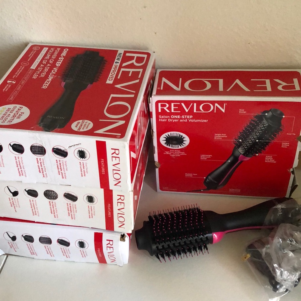COPY - REVLON One-Step Hair Dryer And Volumizer Hot Air Brush, Black